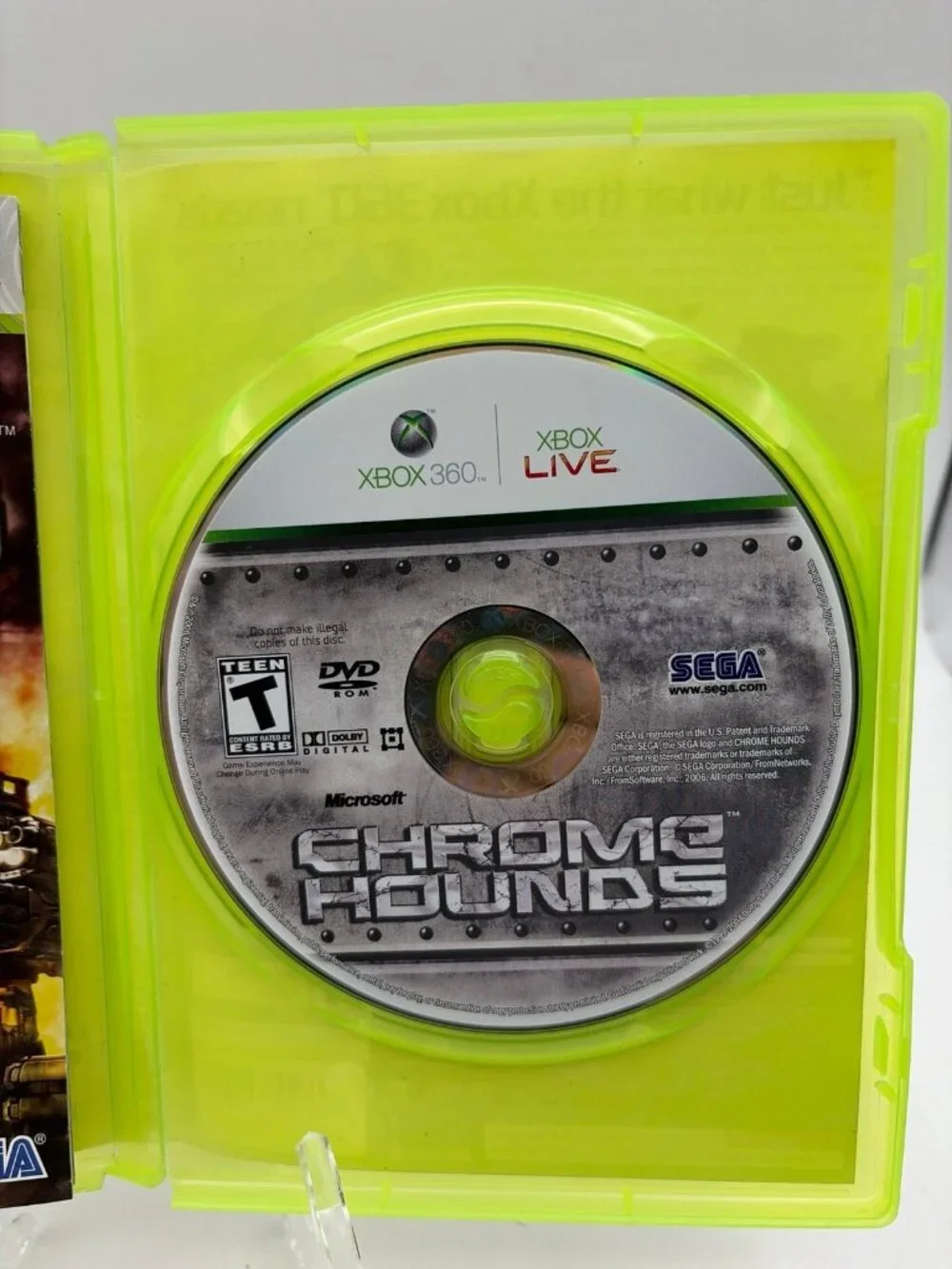 Chrome Hounds (Microsoft Xbox 360, 2006) Complete CIB Tested & Working